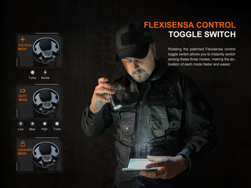 Fenix TK22R Compact 3200 lumen rechargeable tactical torch