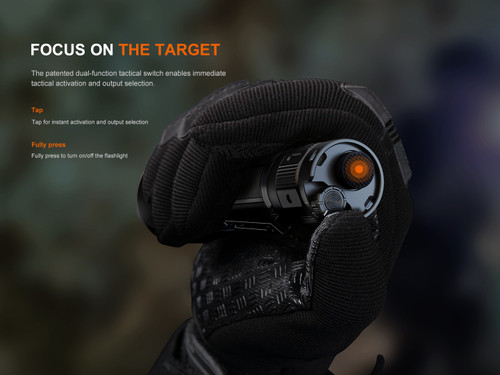 Fenix TK22R Compact 3200 lumen rechargeable tactical torch