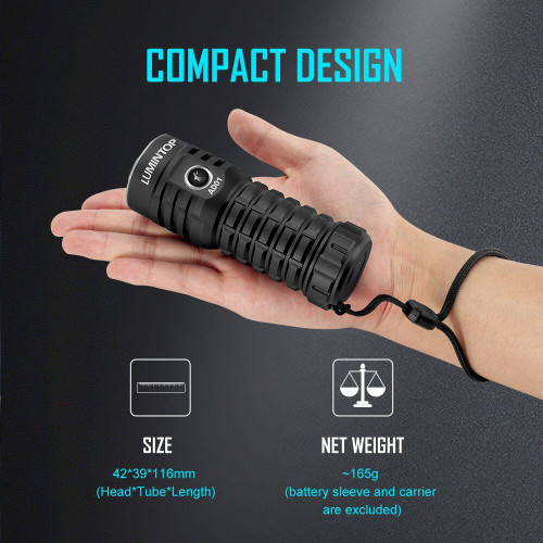 Lumintop AD01 Compact 1200 lumen 650m throw torch