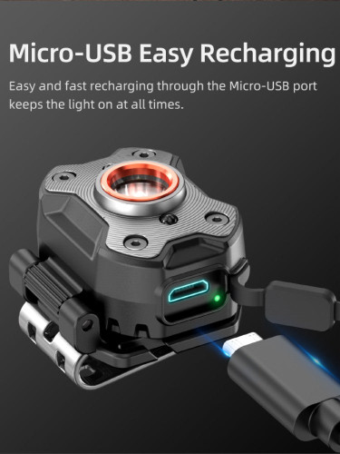 Klarus HM3 Super lightweight 670 lumen rechargeable black headlamp 