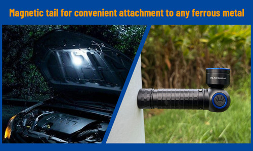 Brinyte HL18 Noctua Adjustable head 1600 lumen 308m right angle headlamp