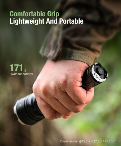 Klarus XT12GT PRO Kit Compact 1600 lumen 850m long-range rechargeable kit