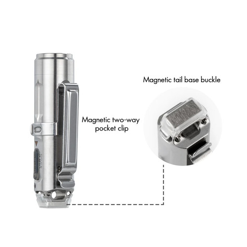 RovyVon Aurora A4 (G4) Titanium 650 lumen USB-C keychain light