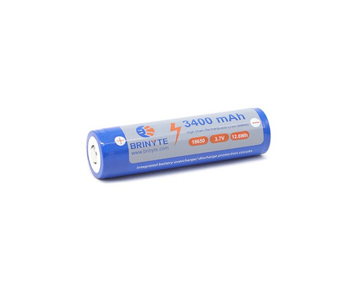 Brinyte 3400mAh 18650 rechargeable Li-ion battery Brinyte 3400mAh 18650 rechargeable Li-ion battery