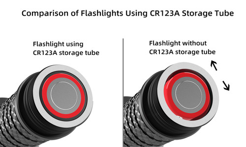 Weltool BB2 Aluminium alloy CR123A battery tube