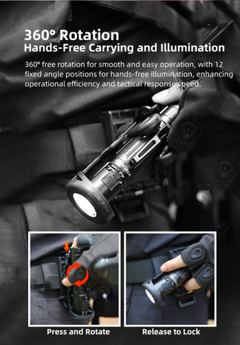 Klarus AH3 Rapid deployment torch holster 