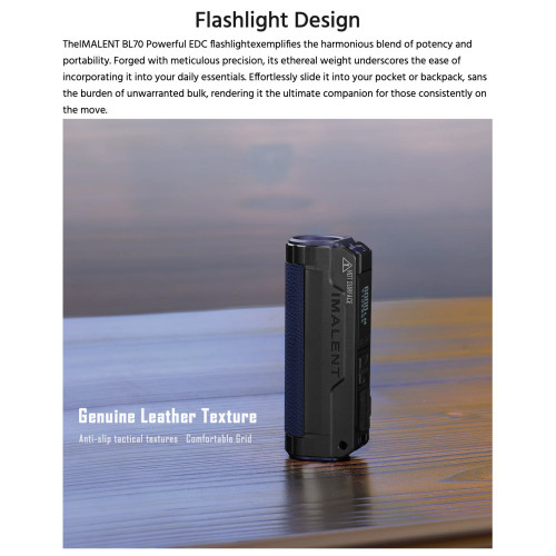Imalent BL70 Dual output 6000 lumen rechargeable EDC torch