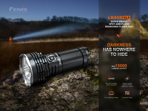 Fenix LR40R V2.0 Dual Spot & Flood 15000 lumen rechargeable searchlight