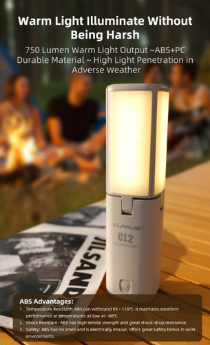 Klarus CL2S Portable warm white output camping light