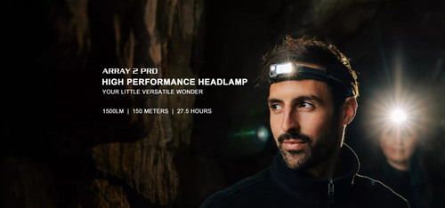Olight Array 2 Pro Orange 1500 lumen high performance headlamp