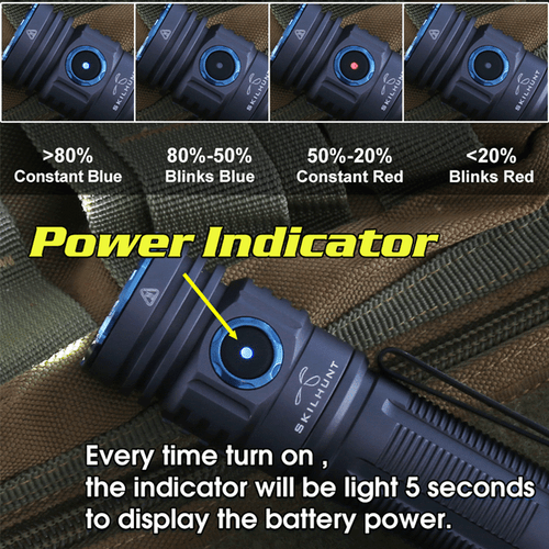 Skilhunt M300 V2 Pocket sized 3000 lumen magnetic rechargeable torch