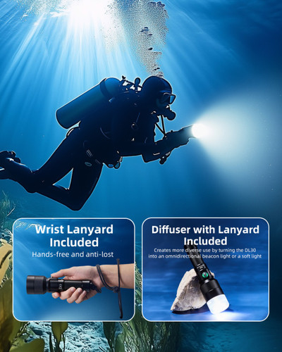 Nitecore DL30 Underwater 1100 lumen 588m throw dive torch