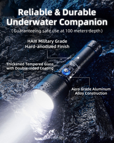 Nitecore DL30 Underwater 1100 lumen 588m throw dive torch