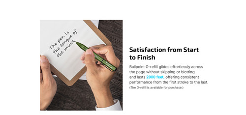 Olight Open Mini 2 Multi-functional Bolt Action Pen with Ballpoint and Pencil Tip