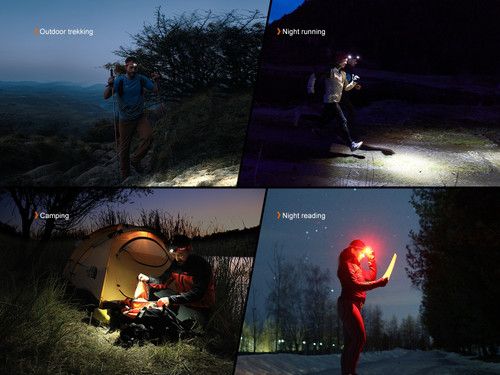 Fenix HL18R-T V2.0 Lightweight 800 lumen rechargeable trail-running headlamp