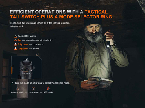 Fenix PD45R ACE Compact 3200 Lumen Innovative SET Mode Tactical Torch