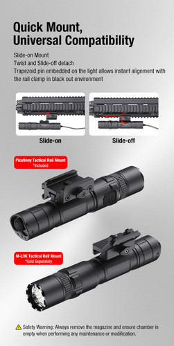 Klarus GL6 1600 Lumens Green Laser Tactical Light
