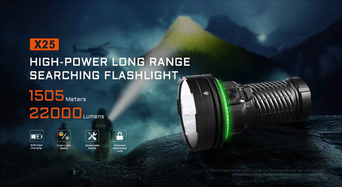 AceBeam X25 22000 Lumen 1.5km throw Searchlight with RGB Modes