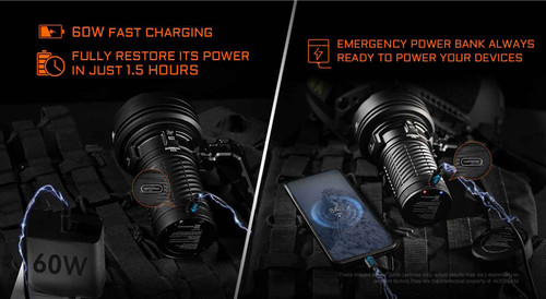 AceBeam X25 22000 Lumen 1.5km throw Searchlight with RGB Modes