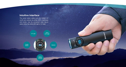 Olight Arkfeld UV 1000 Lumen Dual Output EDC Torch