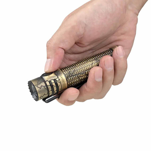 Olight Warrior Mini 3 Cracked Brass Limited Edition 1750 Lumen EDC