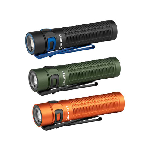 Olight Baton 3 Pro Max 2500 Lumen Rechargeable EDC Flashlight, Black, With Battery (IPX8 Waterproof)