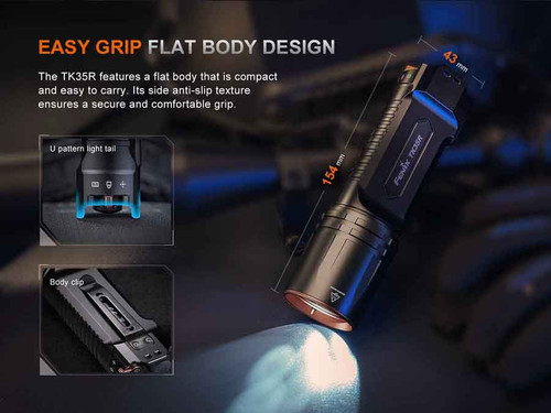 Fenix TK35R 5800 Lumen Tactical Rechargeable Torch with RED/UV