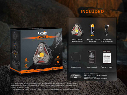 Fenix CP50R 5500 Lumen Rechargeable Multifunctional Outdoor Lantern