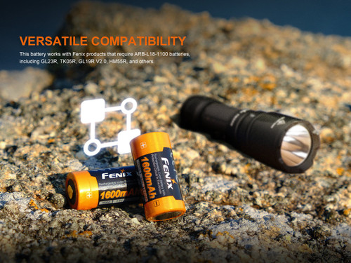 Fenix ARB-L18-1600 - 18350 1600mAh Rechargeable Lithium-ion Battery