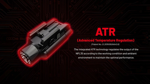 Nitecore NPL35 2000 Lumen High-Output Long-Range Rail-Mounted Light