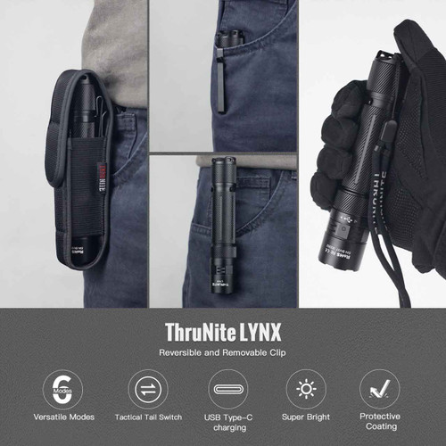 ThruNite Lynx 3100 Lumen 417m Throw USB-C Rechargeable Tactical Torch