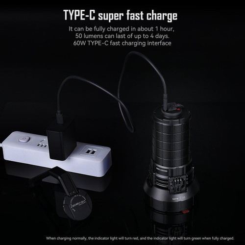 Imalent MS12 Mini-C - 65000 Lumen USB-C Rechargeable LED Torch