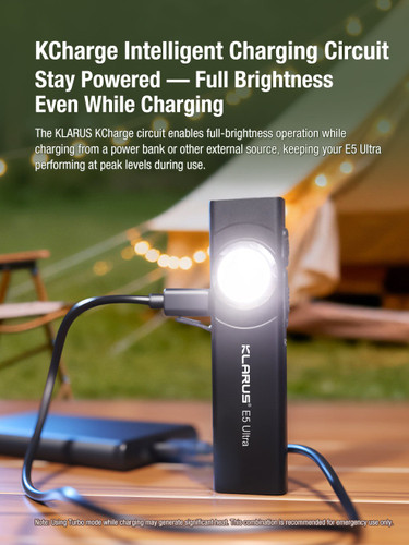 Klarus E5 Ultra - Slim EDC Troch with Multiple Light Sources