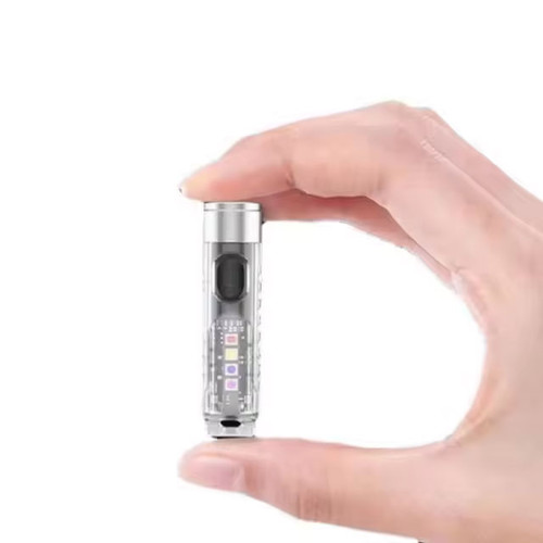 Multifunctional rechargeable 400 Lumen keyring torch with Red, Blue and UV