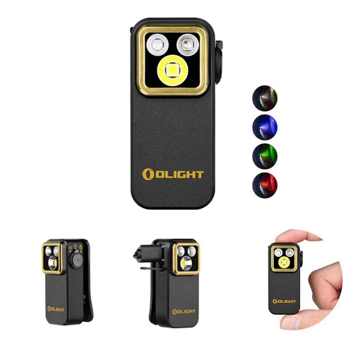 Olight Oclip Pro S - 600 Lumen 5-in-1 Multifunctional EDC Clip Torch with UV & RGB Light