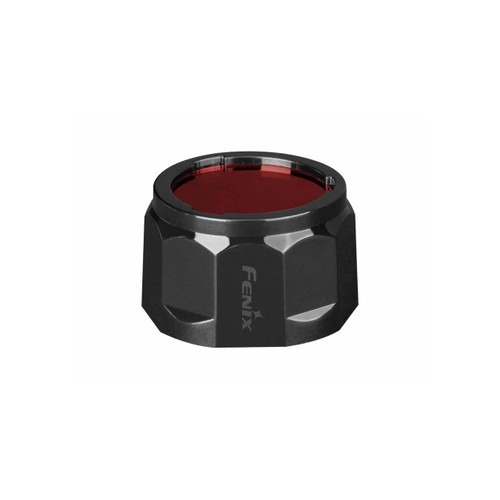 Fenix AOF-S+ V2.0 - Red Filter viewed directly from the top, showcasing the red filter lens and Fenix branding.