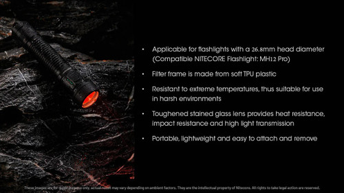 Nitecore NFR26 - 26mm Red Filter