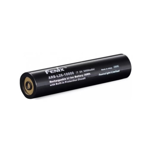 Fenix ARB-L26-10000 - Replacement Battery for TK65R, a black rechargeable Li-ion battery with visible product details.