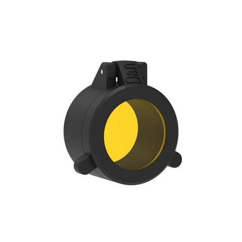 Angled view of the Weltool LF33Y - Yellow Filter for Weltool W3 Pro and 33mm Torches, showing the yellow lens.