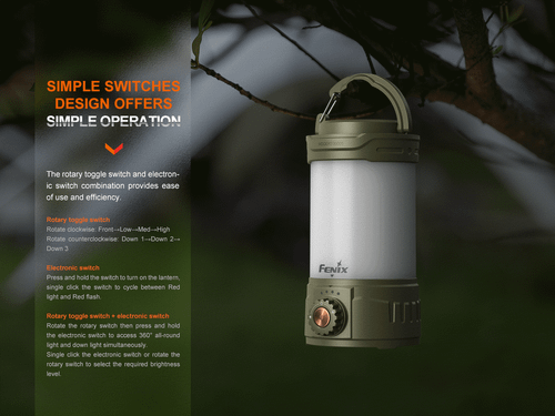 Fenix CL26R Pro - 650 lumen rechargeable camping lantern White