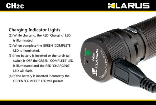 Klarus CH2C USB Mini Charger for Klarus ST2C