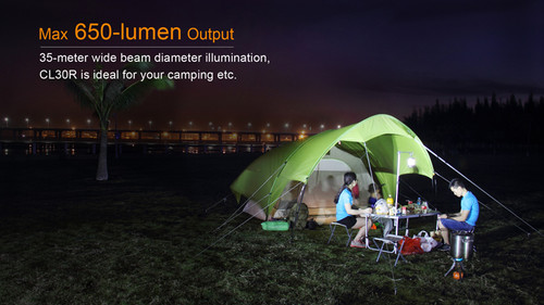 Fenix CL30R 650 lumen rechargeable camping lantern