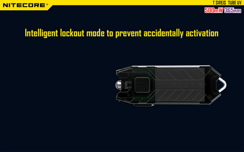 Nitecore Tube UV USB rechargeable ultraviolet keyring light