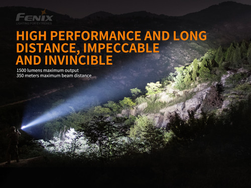 Fenix TK26R Tri-coloured 1500 lumen rechargeable tactical LED torch