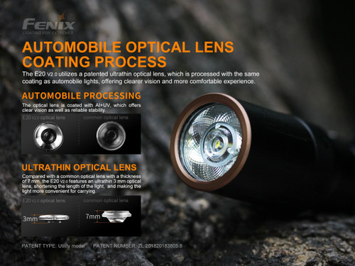 Fenix E20 v2.0 Portable 350 lumen everyday carry LED torch