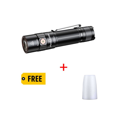 Fenix E35R Pocket-sized 3100 lumen USB-C rechargeable EDC torch + AOD-S V2 Diffuser