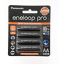 Panasonic Eneloop Pro 4 X AA LSD 2550mAh NiMH Batteries BK-3HCCE/4BT