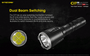 Nitecore CI7 Dual 2500 lumen White and IR LED torch