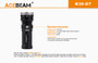 AceBeam K30 GT Compact 5500 lumen 1024m throw LED searchlight