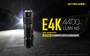Nitecore E4K Explorer Series 4400 lumen compact EDC torch